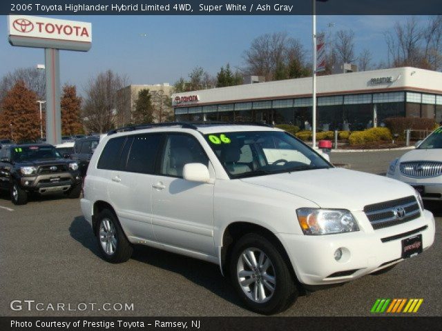 2006 Toyota Highlander Hybrid Limited 4WD in Super White