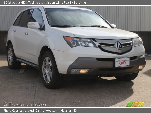 2009 Acura MDX Technology in Aspen White Pearl