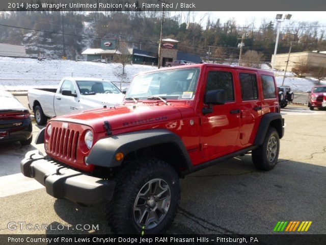 2014 Jeep Wrangler Unlimited Rubicon 4x4 in Flame Red