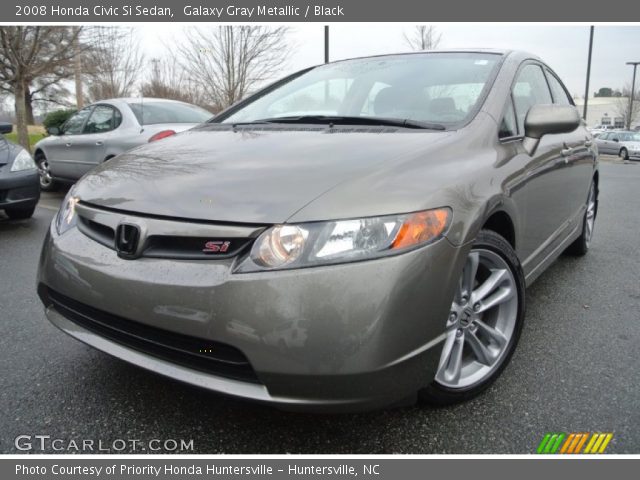 2008 Honda Civic Si Sedan in Galaxy Gray Metallic