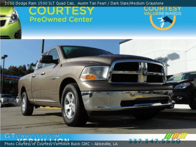 2010 Dodge Ram 1500 SLT Quad Cab in Austin Tan Pearl