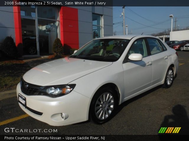 2008 Subaru Impreza 2.5i Sedan in Satin White Pearl
