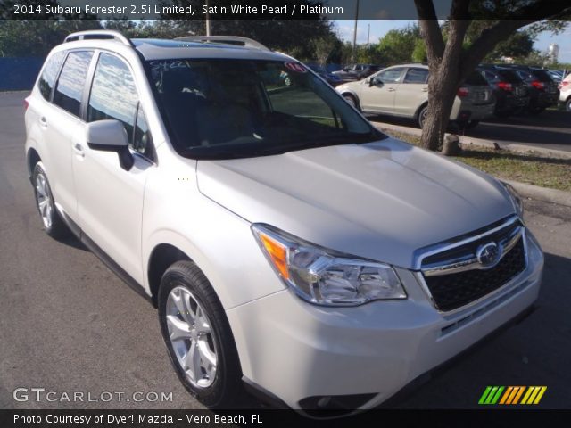 2014 Subaru Forester 2.5i Limited in Satin White Pearl
