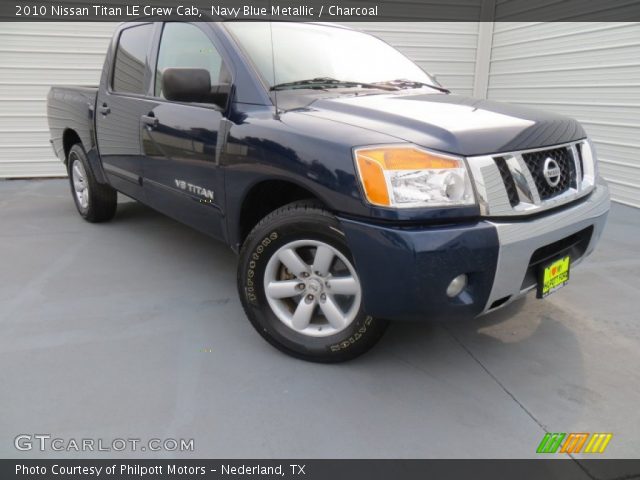 2010 Nissan Titan LE Crew Cab in Navy Blue Metallic