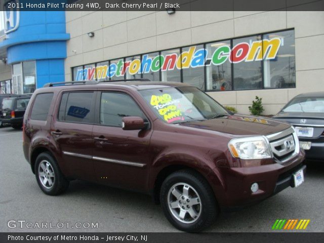 2011 Honda Pilot Touring 4WD in Dark Cherry Pearl