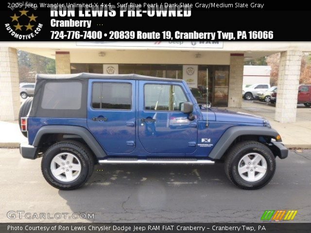 2009 Jeep Wrangler Unlimited X 4x4 in Surf Blue Pearl