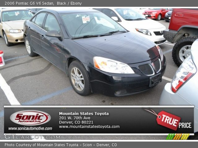 2006 Pontiac G6 V6 Sedan in Black