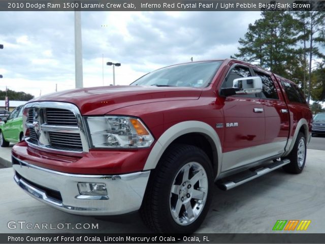 2010 Dodge Ram 1500 Laramie Crew Cab in Inferno Red Crystal Pearl