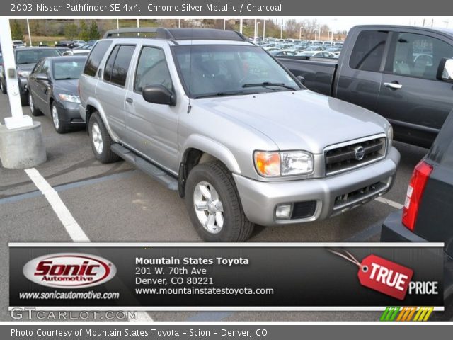 2003 Nissan Pathfinder SE 4x4 in Chrome Silver Metallic