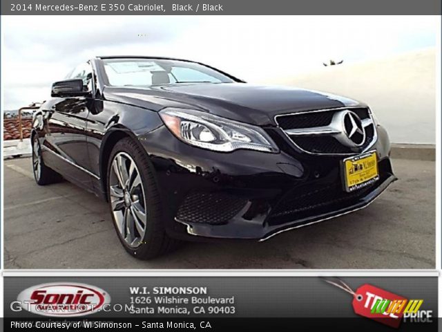 2014 Mercedes-Benz E 350 Cabriolet in Black