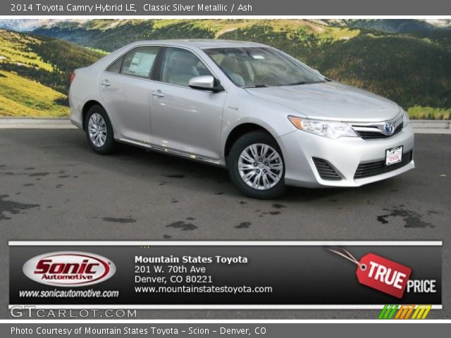 2014 Toyota Camry Hybrid LE in Classic Silver Metallic