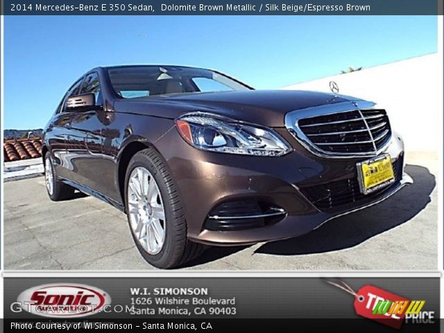 2014 Mercedes-Benz E 350 Sedan in Dolomite Brown Metallic