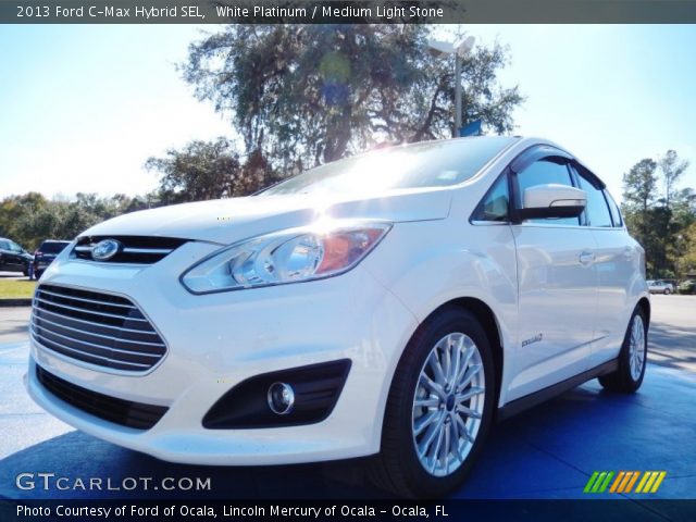 2013 Ford C-Max Hybrid SEL in White Platinum