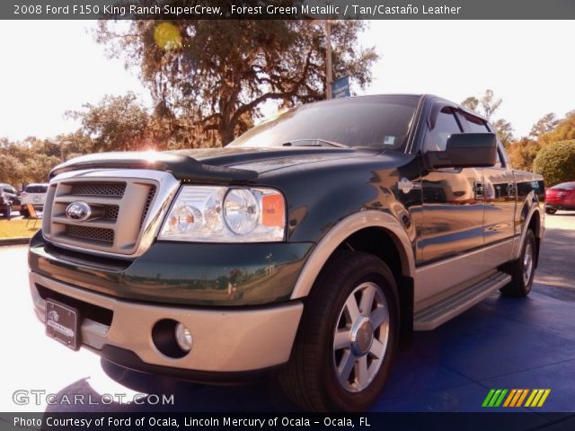 2008 Ford F150 King Ranch SuperCrew in Forest Green Metallic