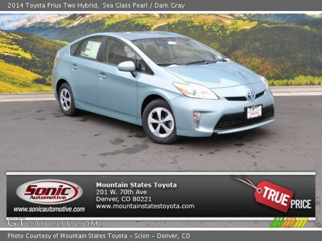 2014 Toyota Prius Two Hybrid in Sea Glass Pearl