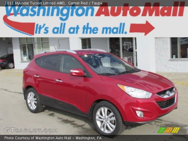 2011 Hyundai Tucson Limited AWD in Garnet Red