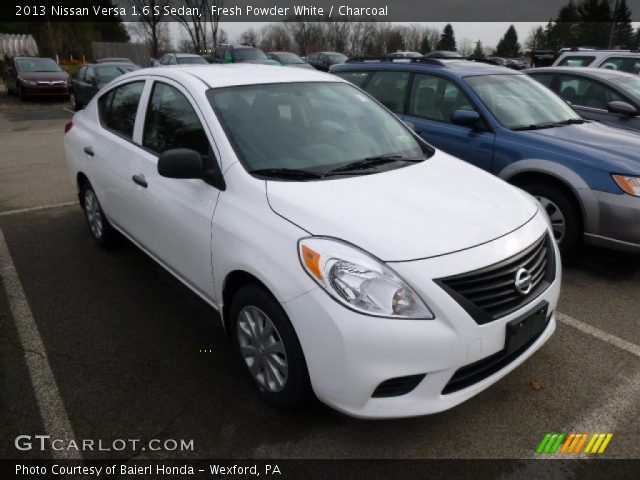 2013 Nissan Versa 1.6 S Sedan in Fresh Powder White