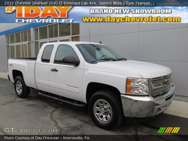 2012 Chevrolet Silverado 1500 LS Extended Cab 4x4 in Summit White