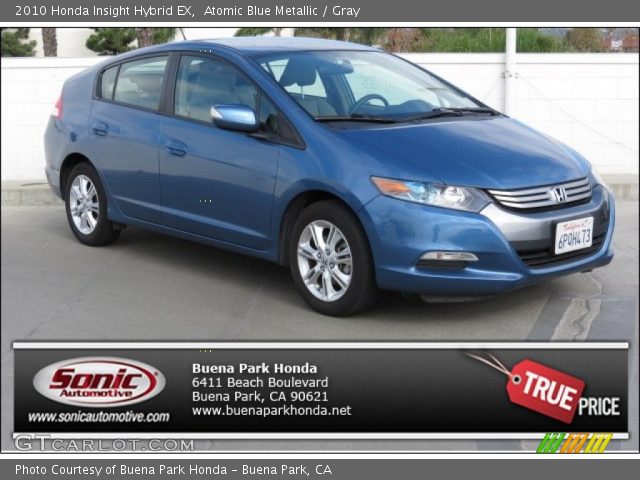 2010 Honda Insight Hybrid EX in Atomic Blue Metallic