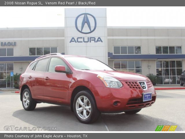 2008 Nissan Rogue SL in Venom Red Pearl