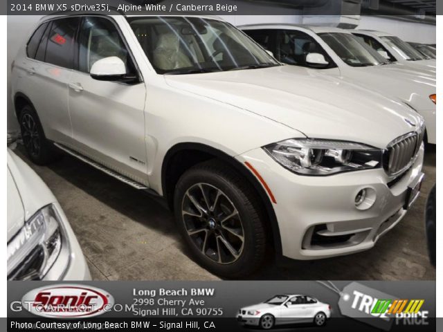 2014 BMW X5 sDrive35i in Alpine White