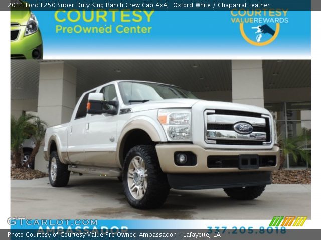 2011 Ford F250 Super Duty King Ranch Crew Cab 4x4 in Oxford White