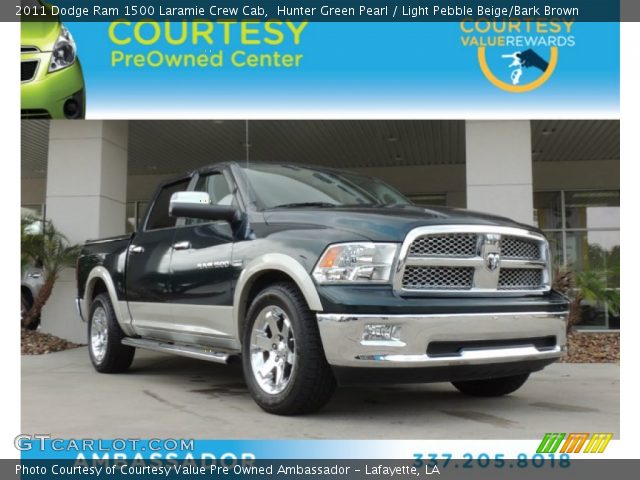 2011 Dodge Ram 1500 Laramie Crew Cab in Hunter Green Pearl