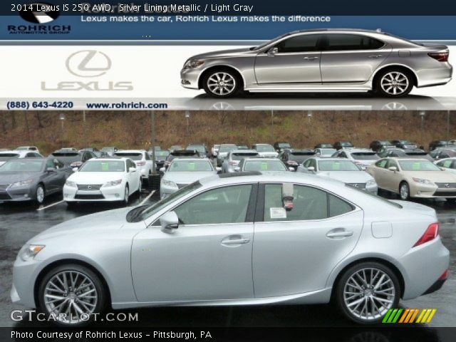 2014 Lexus IS 250 AWD in Silver Lining Metallic