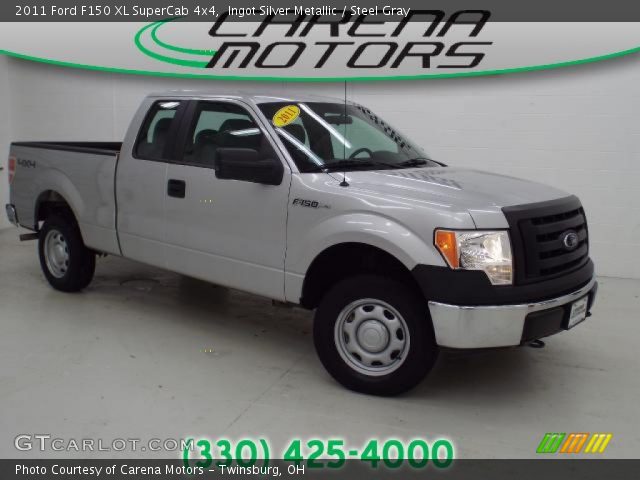 2011 Ford F150 XL SuperCab 4x4 in Ingot Silver Metallic