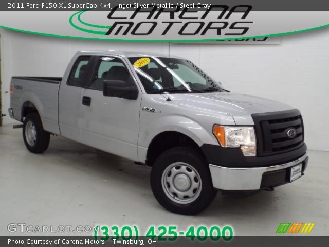 2011 Ford F150 XL SuperCab 4x4 in Ingot Silver Metallic