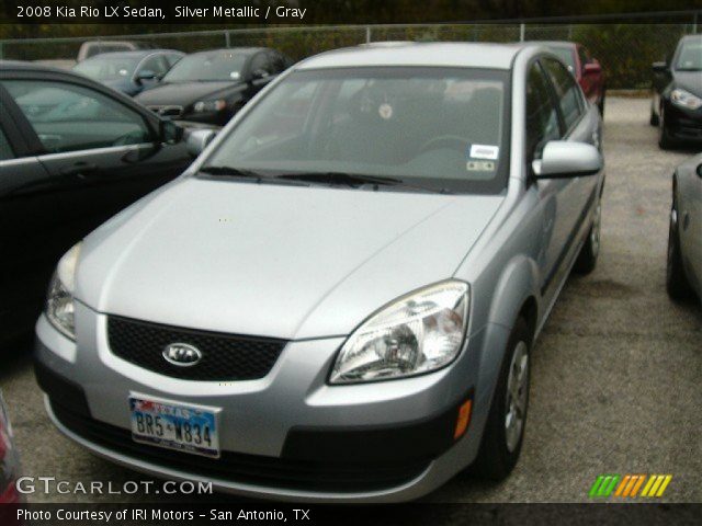 2008 Kia Rio LX Sedan in Silver Metallic