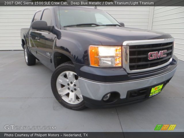 2007 GMC Sierra 1500 SLE Crew Cab in Deep Blue Metallic