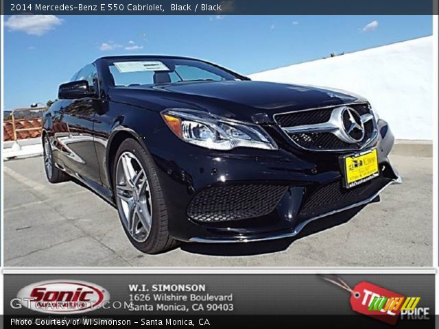 2014 Mercedes-Benz E 550 Cabriolet in Black