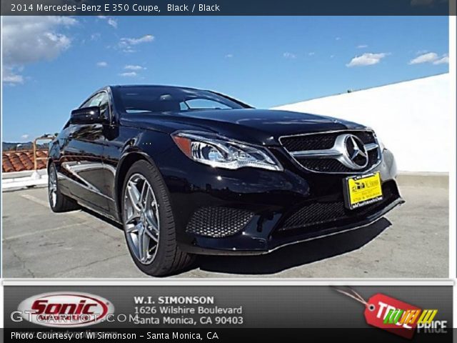 2014 Mercedes-Benz E 350 Coupe in Black