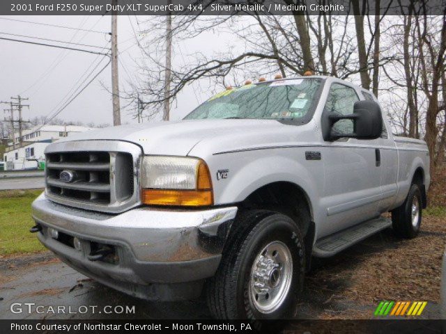 2001 Ford F250 Super Duty XLT SuperCab 4x4 in Silver Metallic