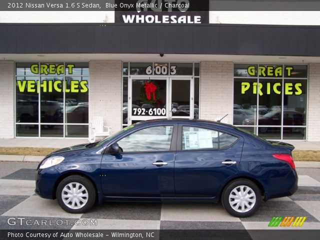 2012 Nissan Versa 1.6 S Sedan in Blue Onyx Metallic