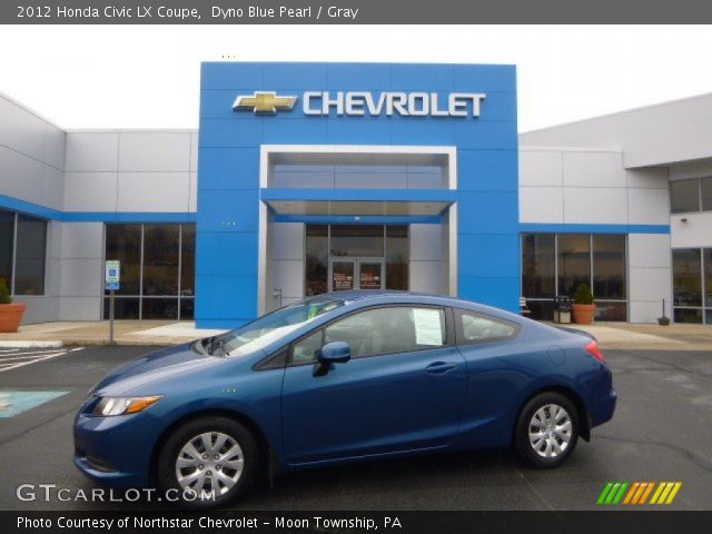2012 Honda Civic LX Coupe in Dyno Blue Pearl