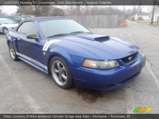 2004 Ford Mustang GT Convertible in Sonic Blue Metallic