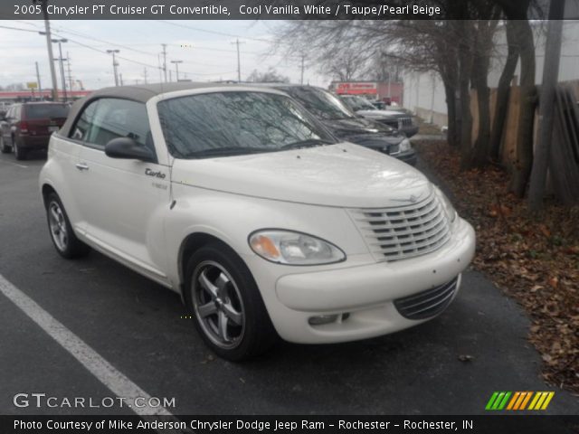 2005 Chrysler PT Cruiser GT Convertible in Cool Vanilla White