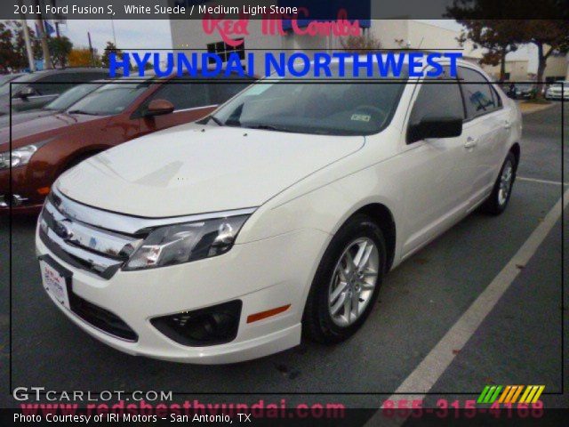 2011 Ford Fusion S in White Suede