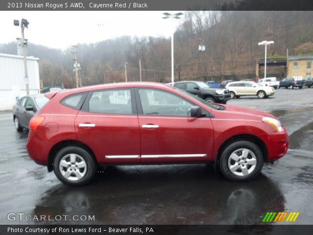 2013 Nissan Rogue S AWD in Cayenne Red