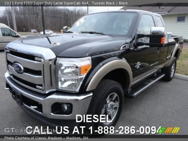 2011 Ford F350 Super Duty Lariat SuperCab 4x4 in Tuxedo Black