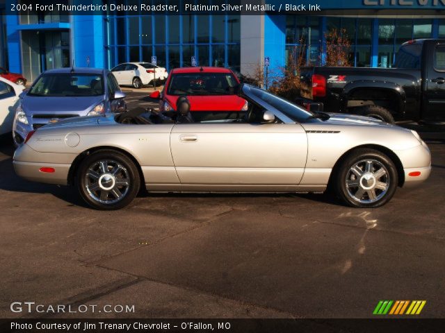2004 Ford Thunderbird Deluxe Roadster in Platinum Silver Metallic