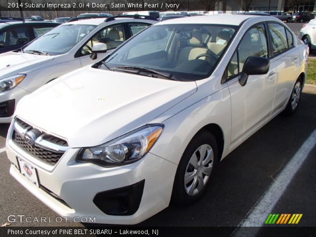 2014 Subaru Impreza 2.0i 4 Door in Satin White Pearl