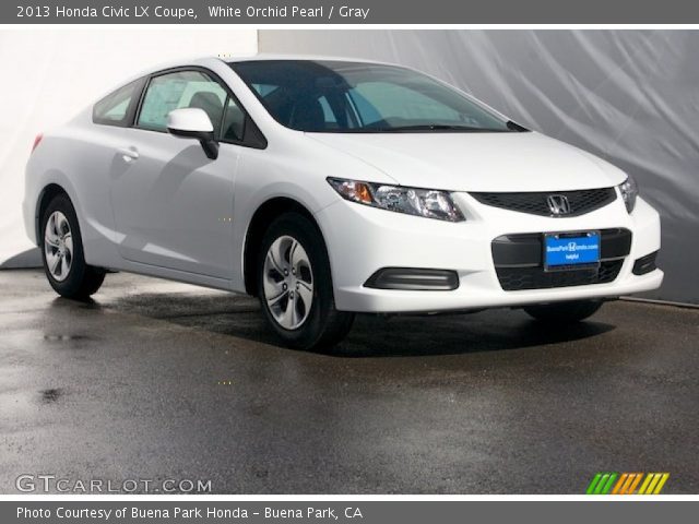 2013 Honda Civic LX Coupe in White Orchid Pearl