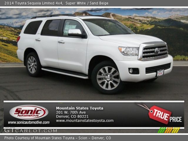 2014 Toyota Sequoia Limited 4x4 in Super White