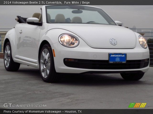 2014 Volkswagen Beetle 2.5L Convertible in Pure White