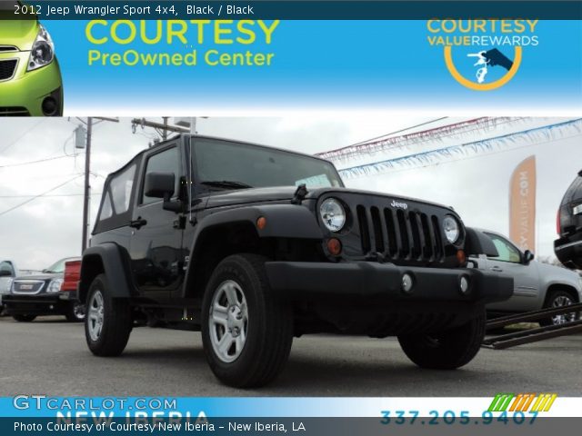 2012 Jeep Wrangler Sport 4x4 in Black