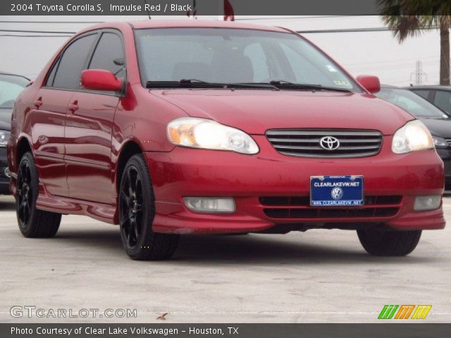 2004 Toyota Corolla S in Impulse Red