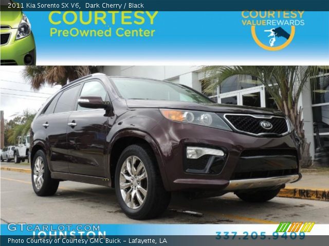 2011 Kia Sorento SX V6 in Dark Cherry